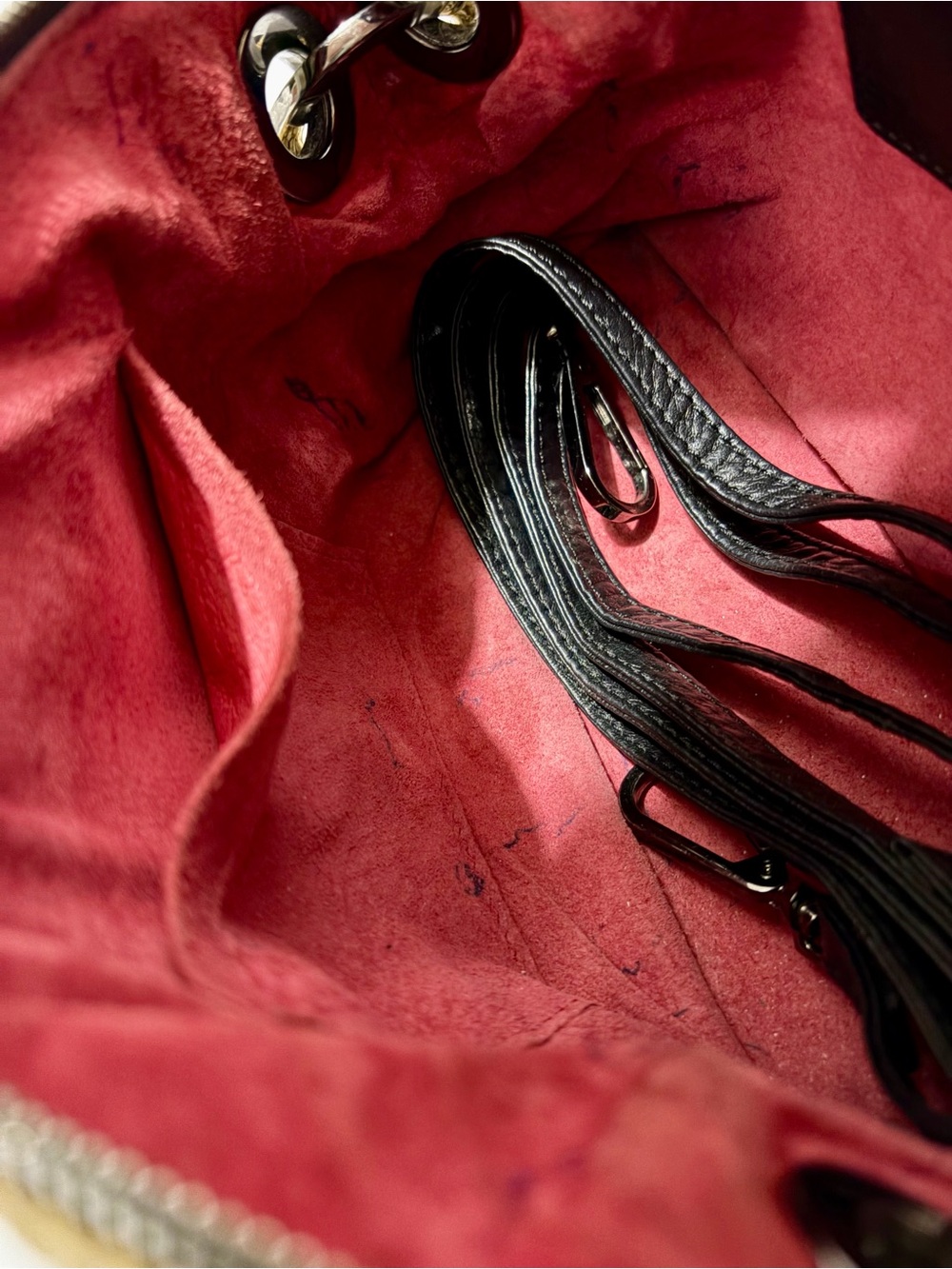 Hammitt Daniel Crossbody Clutch in Chaparral Raffia and gunmetal hardware - Picture 5 of 12